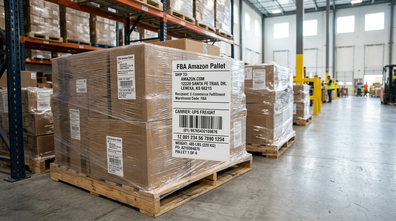 Etiquetado de Palés para Amazon FBA: Evita Problemas de Rechazo