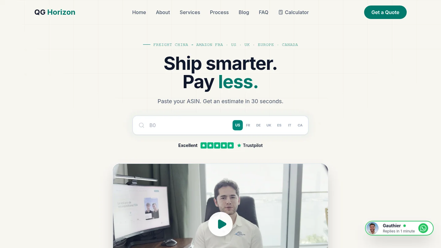 Homepage of QG Horizon