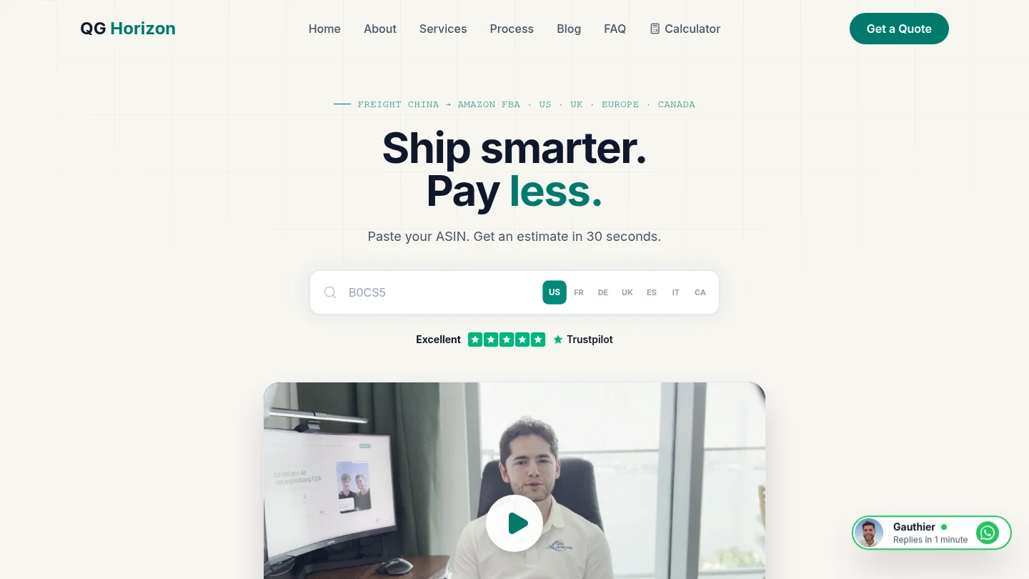 Homepage of QG Horizon