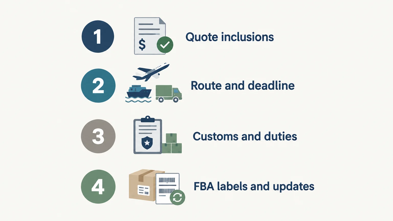 Four checks for comparing Amazon FBA freight quotes